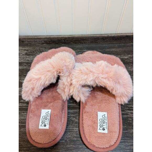 Women's Hello Mello Ultra Plush Two-Tone Pink Summer Slipper size XL 9-10 - Picture 4 of 5